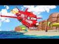 Поезд Трой -  Реактивный самолёт - Автомобильный Город 🚄 детский мультфильм