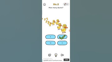 Brain out level 2 |How many ducks? #gaming #shorts #brainout #pro