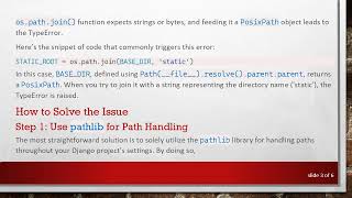 Resolving the TypeError: join() argument must be str or bytes, not 'PosixPath' in Django Settings