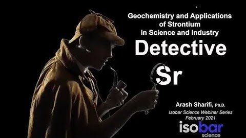 Geochemistry and Applications of Strontium Webinar Preview