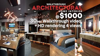 Stunning interior home design idea 2023 for 2 BHK bathroom, Living, kitchen, bedroom, by walkthrough screenshot 4