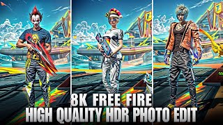 8K High Quality Free Fire Character Edit - High Quality Tutorial screenshot 5