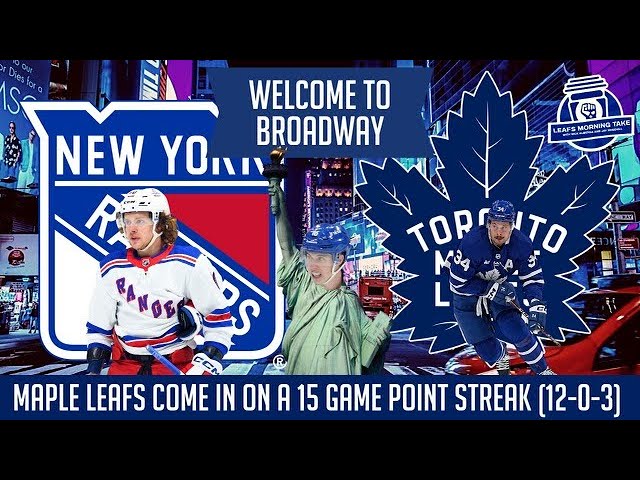 Leafs look to tie franchise point streak record on Broadway