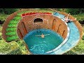 How To Build Swimming Pool Water Slide Around Secret Underground House