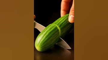 Cutting Cucumber ASMR || #asmr #ai #glasscutting #relaxing