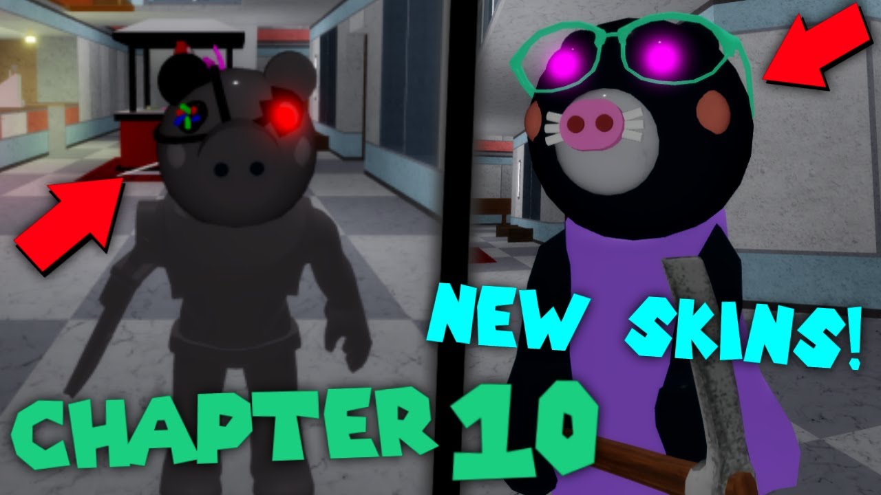 Roblox Piggy Chapter 10 Escaping The Mall New Skins Youtube - roblox piggy robby x mimi