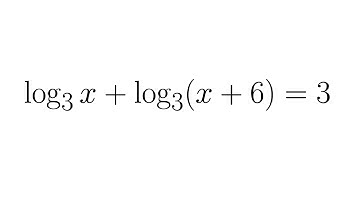 Using Properties of Logarithms and Factoring to Solve a Logarithmic Equation