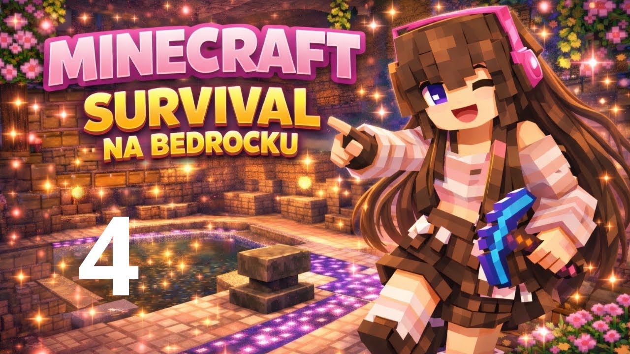 Survival na bedrocku🌸#4 🌸 Byduję wasze pomysły!