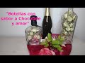 BOTELLA CON AMOR Y SABOR A CHOCOLATE