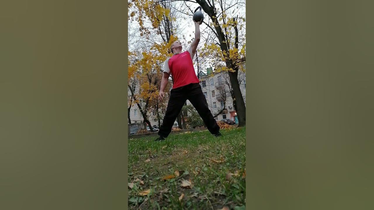 Подъем Знаменского с гирей