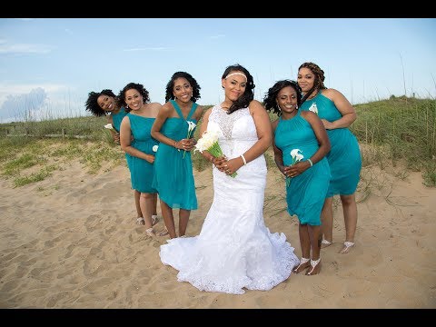 Angela & JR's Little Island Park Beach Wedding by the Virginia Beach Wedding Chapel