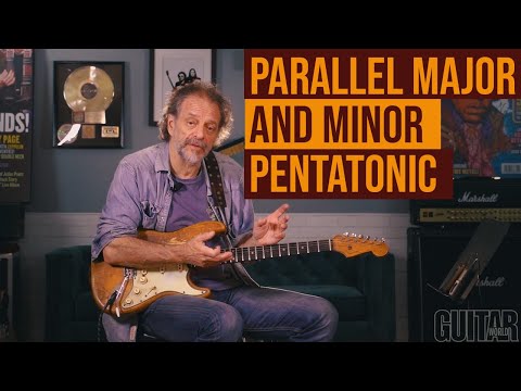 Using parallel major and minor pentatonic scales in a blues solo with Andy Aledort