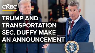 President Trump and Sec. of Transportation Sean Duffy make an announcement — 7/29/2026