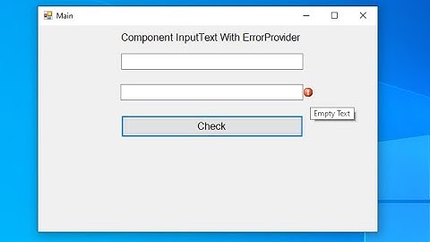 How to Create TextBox Component with ErrorProvider in C# By Sokchab