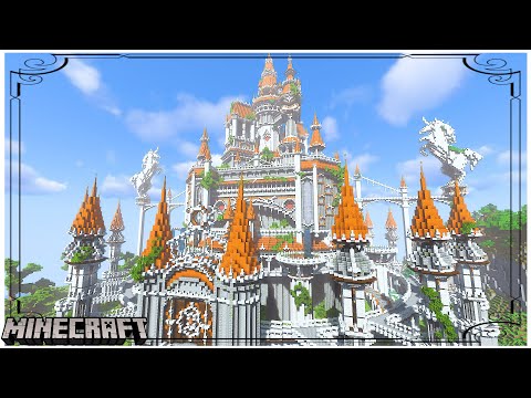 【マイクラ】オレンジ屋根の緑あふれるお城 - クリエで作る全力おしゃれワールド 【マインクラフト 実況】