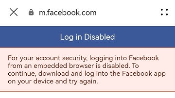 Fix For Your Account Security Logging into Facebook From An Embedded Browser is Disabled | 2022