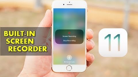 Hidden Built in iOS 11 screen recorder