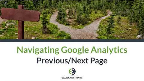 Find Previous and Next Page Paths on Google Analytics