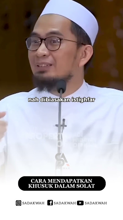 Cara Mendapatkan Khusuk Dalam Solat || Ustadz Adi Hidayat #shorts #ceramah #ustadzadihidayat