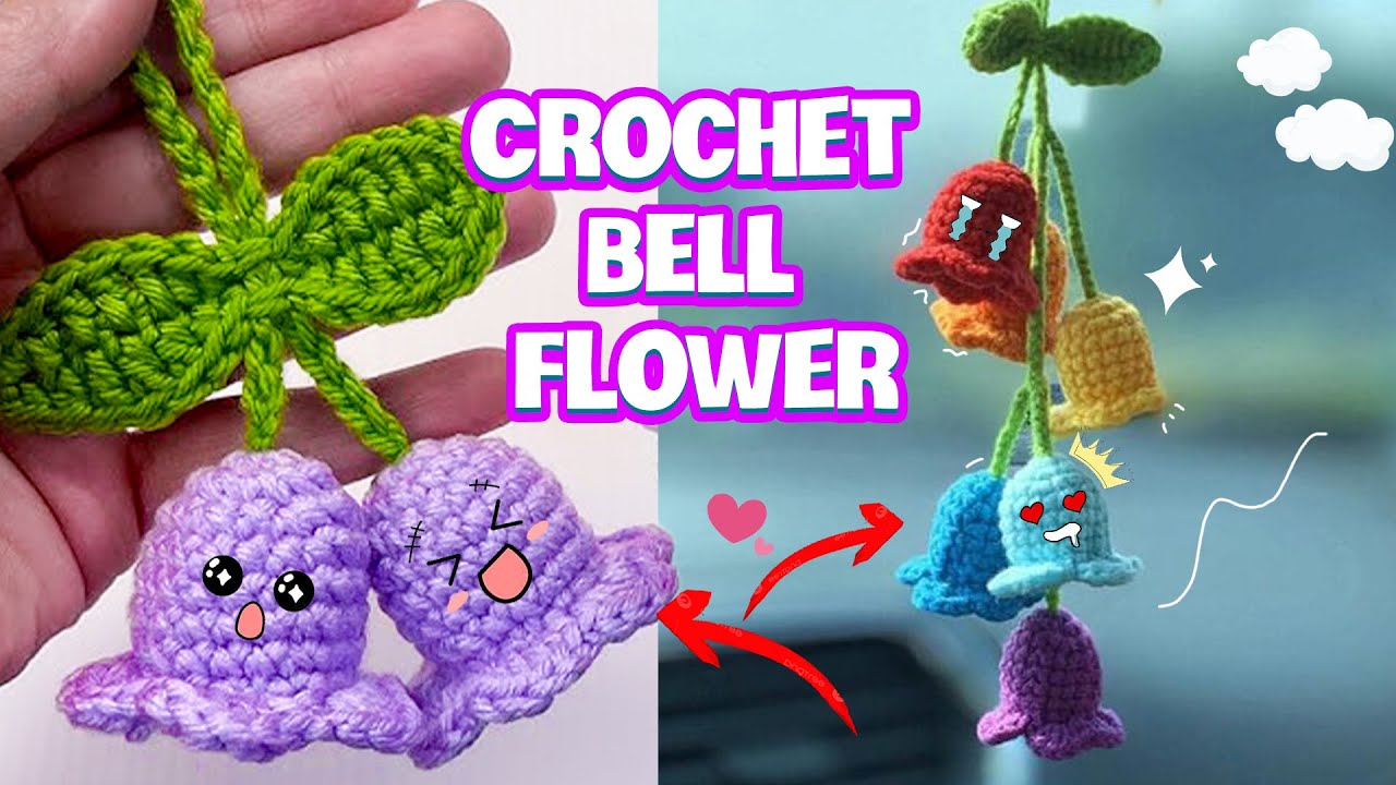 Crochet Lily of The Valley ♡ How to Crochet Bell Flower for beginner | Linh Len K13