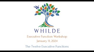 Executive Function Workshop #3:  The 12 Executive Functions