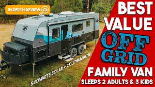 Best Value? Unlock Affordable OffGrid Adventures with the Snowy River SRT22F Family Caravan!