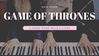 🎵Game Of Thrones Main Theme (왕좌의 게임 OST) | 4hands piano