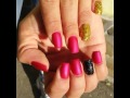Pink matte nails