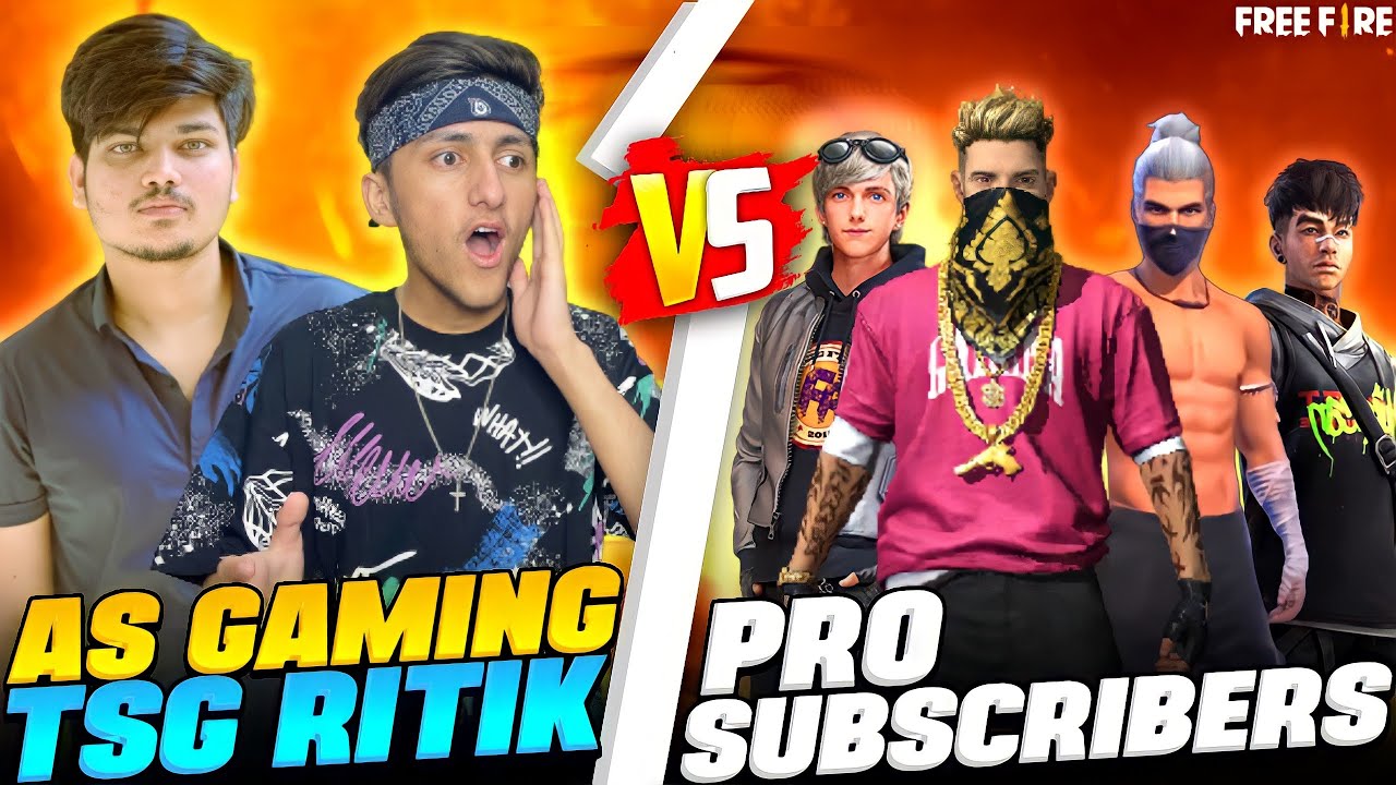 As Gaming Playing With TSG Ritik Clash Squad Match With Subscribers ...