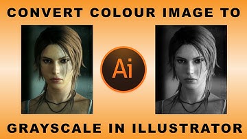 How to convert color image to grayscale in illustrator 2016 youtube