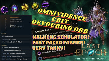 Omnividence Devouring Orb Crit Voidknight Full Build Guide!! [Last Epoch 1.2]
