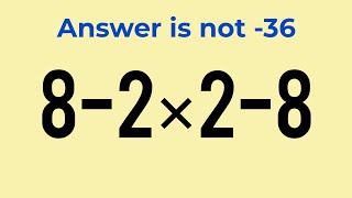 Only Geniuses Solve This Fast! 8-2×2-8 ?