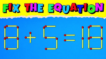 Move Only 1 Stick To Fix The Equation! 🤯 Tricky Matchstick Puzzle 🔥
