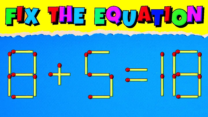 Move Only 1 Stick To Fix The Equation! 🤯 Tricky Matchstick Puzzle 🔥