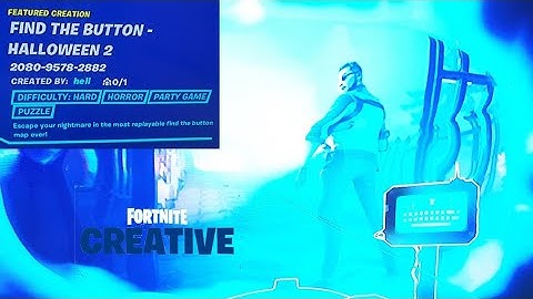 Fortnite | FIND THE BUTTON - HALLOWEEN 2 By hell (Creative Map) Playthrough
