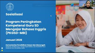 Sosialisasi Persiapan Pelatihan PKGSD-MBI