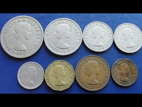 FIRST COINS TO FEATURE QUEEN ELIZABETH II 1953