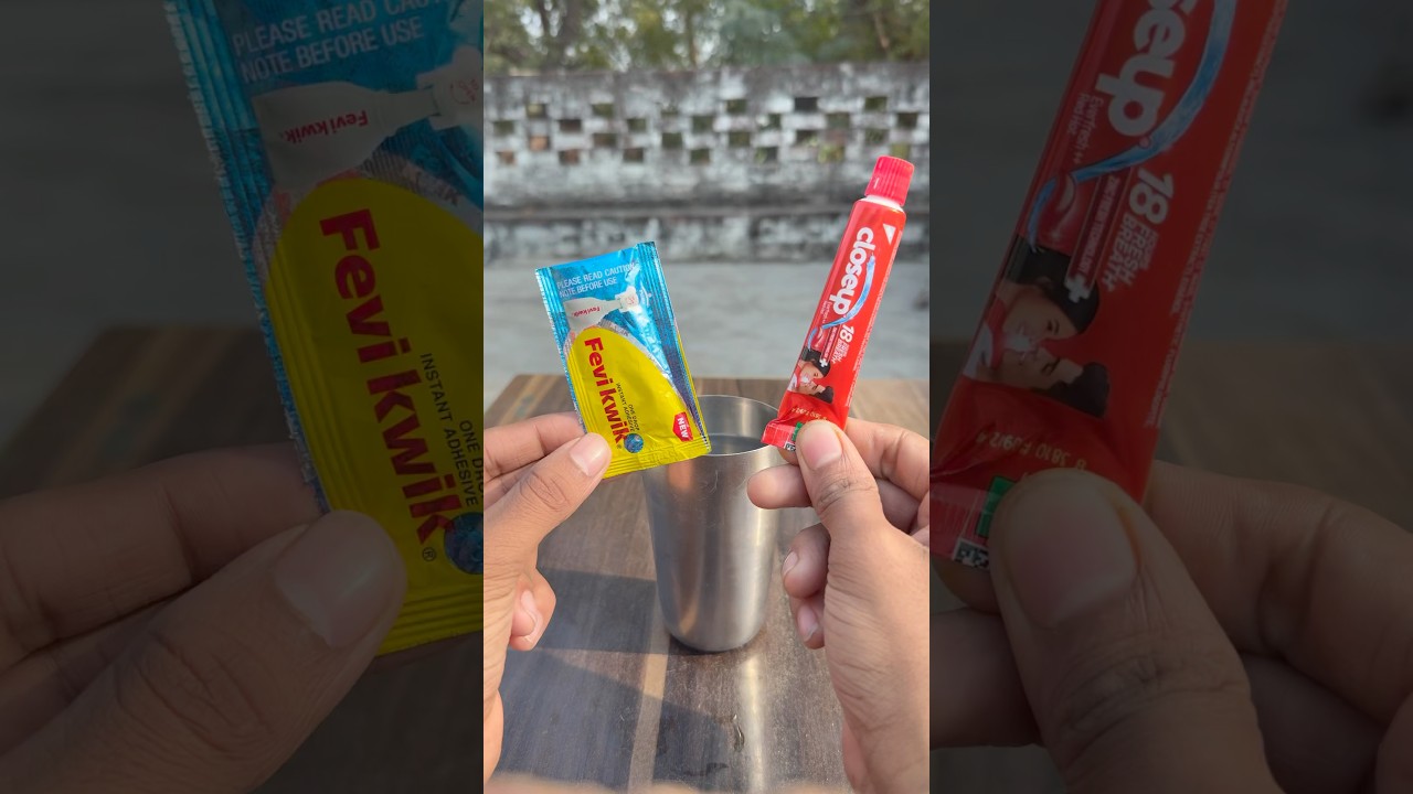 respect 😱🔥l Colgate and feviquick experiment 