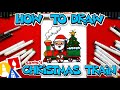 How To Draw Santa’s Christmas Train