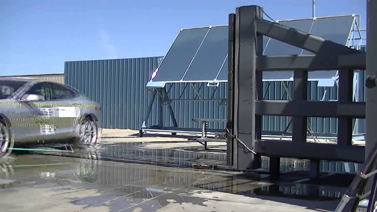 Tesla Model S Safety Pole Crash - YouTube