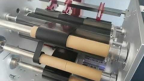 Mini Barcode Ribbon Slitter Rewinder TRS350