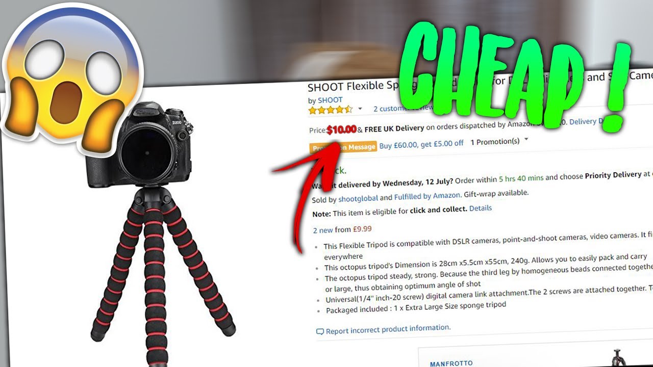 THE CHEAPEST TRIPOD UNDER $15 ! - ►Yo if you enjoyed the video don't forget to smash that like button     and Subscribe ! 