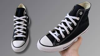 HOW TO LACE CONVERSE HIGH TOPS (BEST WAY)