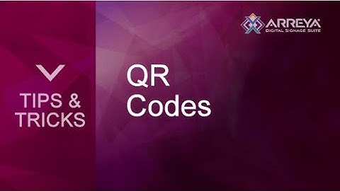 Accessing Arreya Channel Through QR Codes