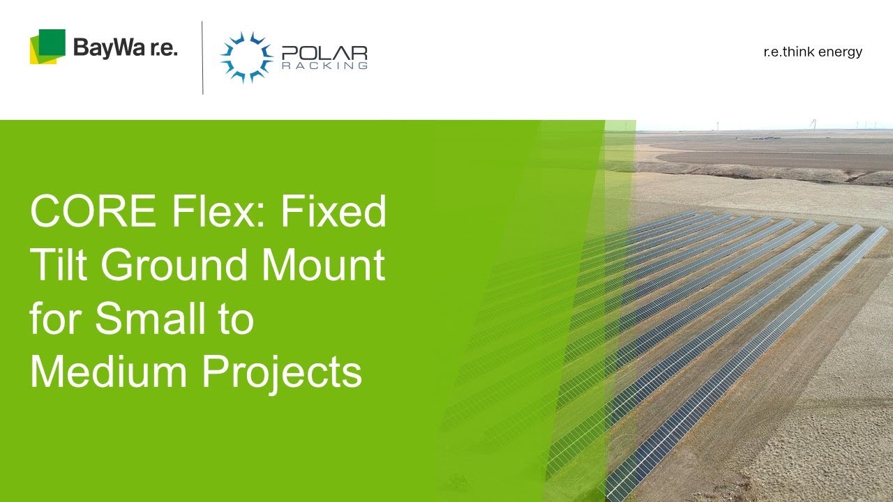 CORE Flex Fixed Tilt Ground Mount for Small to Medium Projects with ...