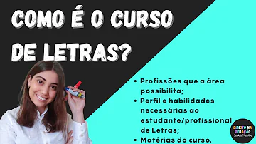 Como é o curso de Letras português?