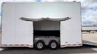 2021 ATC 22’ Quest ST305 Stacker Car Hauler Trailer—Escape door, Winch, Spare