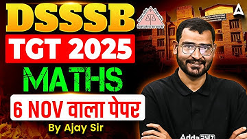 DSSSB TGT Maths 2025 PYQ
