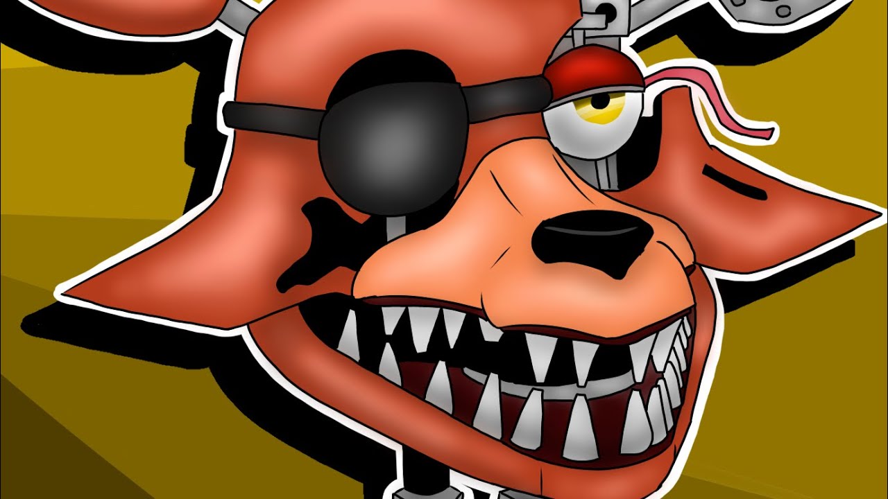 Withered foxy headshot |speedpaint - YouTube