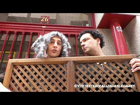 Ana de Medina y Bautista Vela en las Visitasteatralizadas por Leganés.